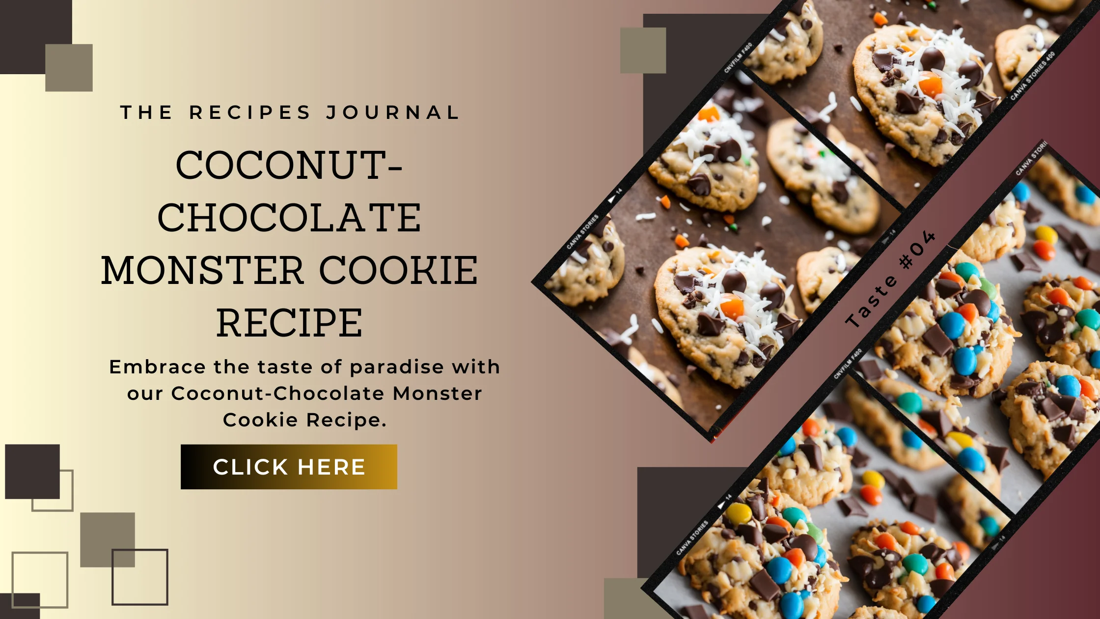 Coconut-Chocolate Monster Cookie Recipe : Taste #03