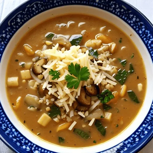 Mushroom and Pastina Soup
