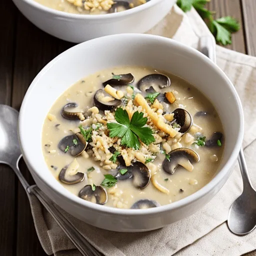 Mushroom and Pastina Soup